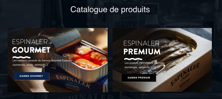 Gamme Espinaler www.luxfood-shop.fr